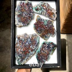 794 gr Rare Chrysocolla copper in chalcedony Polished Collector pieces Parcel 01