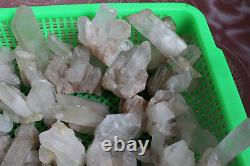 7LB 26 Pieces Natural Clear Quartz Crystal Cluster Points Whalesales Price