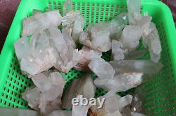 7LB 26 Pieces Natural Clear Quartz Crystal Cluster Points Whalesales Price