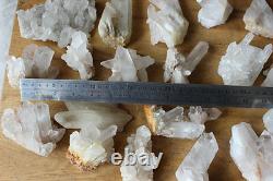 7LB 26 Pieces Natural Clear Quartz Crystal Cluster Points Whalesales Price