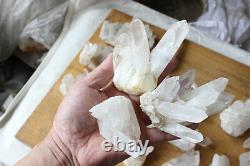 7LB 26 Pieces Natural Clear Quartz Crystal Cluster Points Whalesales Price