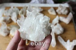 7LB 26 Pieces Natural Clear Quartz Crystal Cluster Points Whalesales Price