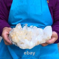 7.14LB 2pieces Clear Crystal ThreeRhombic crystalFamily Natural Crystal Family