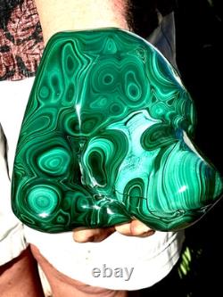 7.54LB TOP large statement piece of natural glossyMalachite