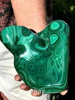 7.54LB TOP large statement piece of natural glossyMalachite