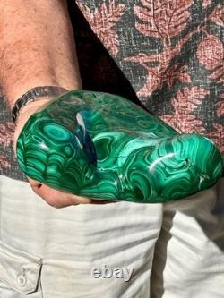 7.54LB TOP large statement piece of natural glossyMalachite