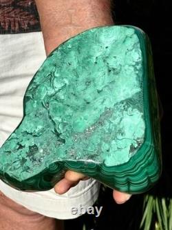 7.54LB TOP large statement piece of natural glossyMalachite