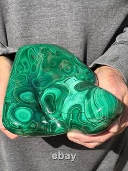 7.54LB TOP large statement piece of natural glossyMalachite