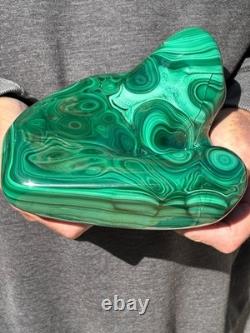 7.54LB TOP large statement piece of natural glossyMalachite