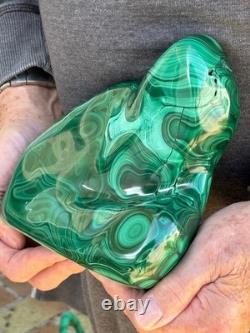 7.54LB TOP large statement piece of natural glossyMalachite