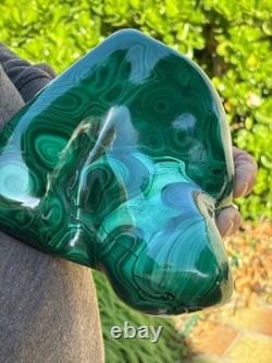 7.54LB TOP large statement piece of natural glossyMalachite