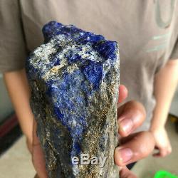 7.84LB Natural lapis lazuli quartz stone place pieces of crystal rod point G708
