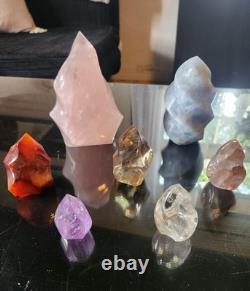 7 Piece Crystal Flame Set