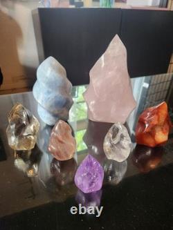 7 Piece Crystal Flame Set