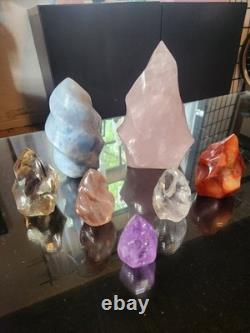 7 Piece Crystal Flame Set