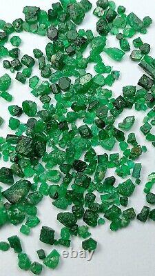 80 CT Natural Emerald Crystals- Swat valley, Kpk, Pakistan. 100+ pieces lot