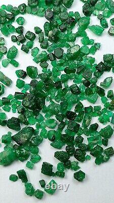 80 CT Natural Emerald Crystals- Swat valley, Kpk, Pakistan. 100+ pieces lot