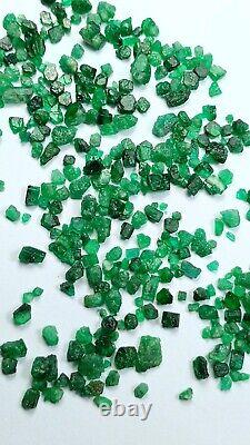 80 CT Natural Emerald Crystals- Swat valley, Kpk, Pakistan. 100+ pieces lot