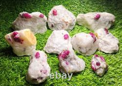 830grams10pieces lot of lovely natural ruby specimens on matrixfrom Afghanistan