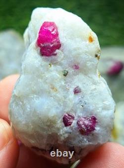 830grams10pieces lot of lovely natural ruby specimens on matrixfrom Afghanistan