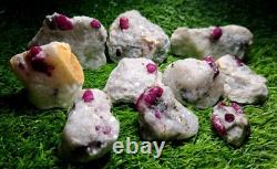 830grams10pieces lot of lovely natural ruby specimens on matrixfrom Afghanistan