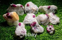 830grams10pieces lot of lovely natural ruby specimens on matrixfrom Afghanistan