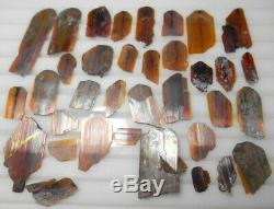 83 CT Rare Brookite 35 PIECES LOT Beautiful Crystals From Baluchistan Pakistan