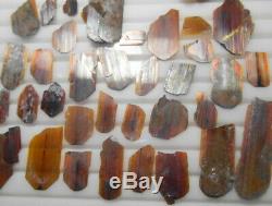 83 CT Rare Brookite 35 PIECES LOT Beautiful Crystals From Baluchistan Pakistan