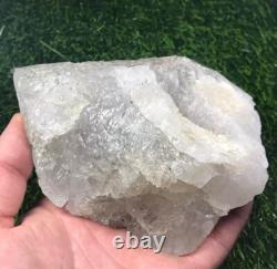 850g. Beautiful Very Unique Etched Quartz Crystal with nice termination piece-Pak