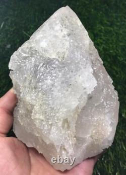 850g. Beautiful Very Unique Etched Quartz Crystal with nice termination piece-Pak