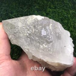850g. Beautiful Very Unique Etched Quartz Crystal with nice termination piece-Pak