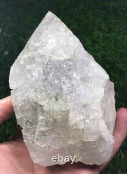 850g. Beautiful Very Unique Etched Quartz Crystal with nice termination piece-Pak