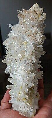 870g Unique Quartz Cluster With Very Nice Formation Collection Piece