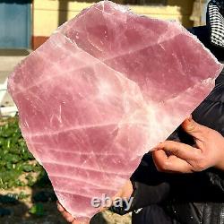 8.18LB Natural crystal polished rose powder polished crystal piece AC787