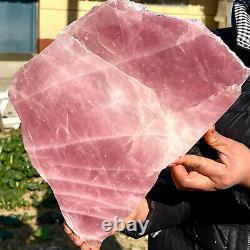 8.18LB Natural crystal polished rose powder polished crystal piece AC787