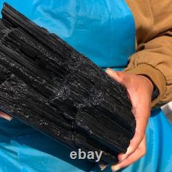 8.22LB Natural Black Tourmaline Specimen Raw Crystal Mineral Collection Piece