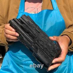 8.22LB Natural Black Tourmaline Specimen Raw Crystal Mineral Collection Piece