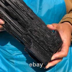 8.22LB Natural Black Tourmaline Specimen Raw Crystal Mineral Collection Piece