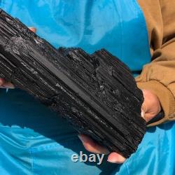8.22LB Natural Black Tourmaline Specimen Raw Crystal Mineral Collection Piece