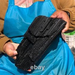 8.22LB Natural Black Tourmaline Specimen Raw Crystal Mineral Collection Piece