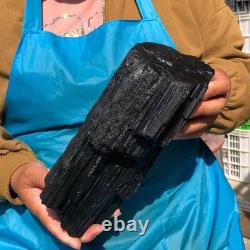 8.22LB Natural Black Tourmaline Specimen Raw Crystal Mineral Collection Piece