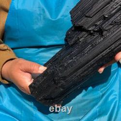 8.22LB Natural Black Tourmaline Specimen Raw Crystal Mineral Collection Piece