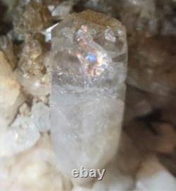 8.4lb Gorgeous! Ouachita Mountain Quartz Rainbow Inclusion, Statement Piece
