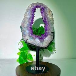 8.88LB High quality amethyst cave pieces hand cut and repaired