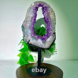 8.88LB High quality amethyst cave pieces hand cut and repaired