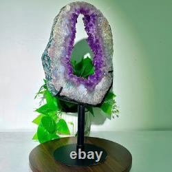 8.88LB High quality amethyst cave pieces hand cut and repaired