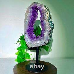 8.88LB High quality amethyst cave pieces hand cut and repaired
