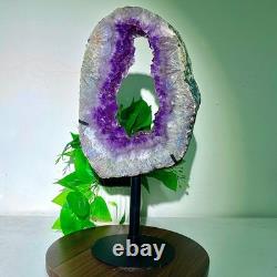 8.88LB High quality amethyst cave pieces hand cut and repaired