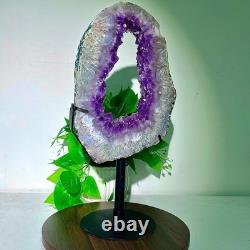 8.88LB High quality amethyst cave pieces hand cut and repaired