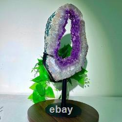 8.88LB High quality amethyst cave pieces hand cut and repaired